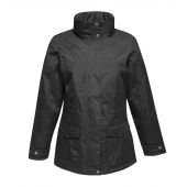 Regatta Ladies Darby III Waterproof Insulated Parka Jacket - Black/Black Size 20