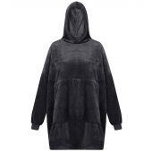 Regatta Snuggler Oversized Fleece Hoodie - Seal Grey Size ONE