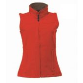 Regatta Ladies Flux Soft Shell Bodywarmer - Classic Red/Seal Grey Size 20