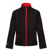 Regatta Kids Ablaze Soft Shell Jacket - Black/Classic Red Size 34