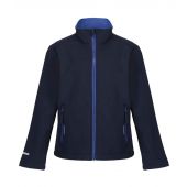 Regatta Kids Ablaze Soft Shell Jacket - Navy/New Royal Blue Size 34