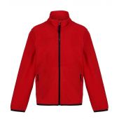 Regatta Kids Full Zip Micro Fleece Jacket - Classic Red/Black Size 34