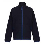 Regatta Kids Full Zip Micro Fleece Jacket - Navy/New Royal Blue Size 34
