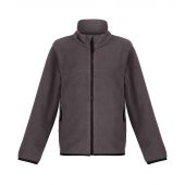 Regatta Kids Full Zip Micro Fleece Jacket - Seal Grey/Black Size 34