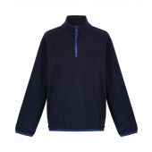 Regatta Kids Half Zip Micro Fleece Jacket - Navy/New Royal Blue Size 34