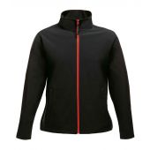 Regatta Ladies Ablaze Printable Soft Shell Jacket - Black/Classic Red Size 20