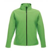 Regatta Ladies Ablaze Printable Soft Shell Jacket - Extreme Green/Black Size 10