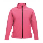 Regatta Ladies Ablaze Printable Soft Shell Jacket - Hot Pink/Black Size 10