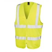 Result Core Zip Safety Tabard - Fluorescent Yellow Size XXL/3XL