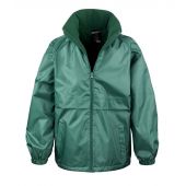 Result Core Kids Micro Fleece Lined Jacket - Bottle Green Size 13-14