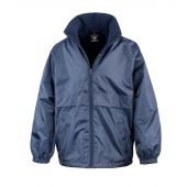 Result Core Kids Micro Fleece Lined Jacket - Navy Size 13-14