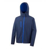 Result Core Hooded Soft Shell Jacket - Navy/Royal Blue Size 3XL