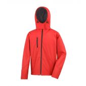 Result Core Hooded Soft Shell Jacket - Red/Black Size 3XL