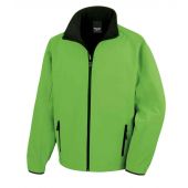 Result Core Printable Soft Shell Jacket - Vivid Green/Black Size 4XL
