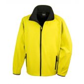 Result Core Printable Soft Shell Jacket - Yellow/Black Size 4XL