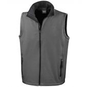 Result Core Printable Soft Shell Bodywarmer - Charcoal/Black Size 4XL