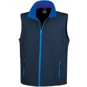 Result Core Printable Soft Shell Bodywarmer - Navy/Royal Blue Size 4XL