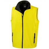 Result Core Printable Soft Shell Bodywarmer - Yellow/Black Size 4XL