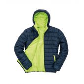 Result Core Soft Padded Jacket - Navy/Lime Green Size 3XL