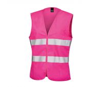 Result Core Ladies Hi-Vis Vest - Fluorescent Pink Size XXL/18