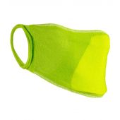 Result Anti-Bacterial Face Cover - Lime Green Size ONE