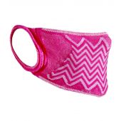 Result ZigZag Anti-Bacterial Face Cover - Pink/Pink Size ONE