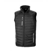 Result Genuine Recycled Compass Padded Gilet - Black/Grey Size 3XL