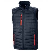 Result Genuine Recycled Compass Padded Gilet - Navy/Red Size 4XL