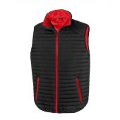 Result Genuine Recycled Thermoquilt Gilet - Black/Red Size 3XL
