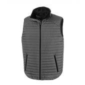Result Genuine Recycled Thermoquilt Gilet - Grey/Black Size 3XL