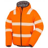 Result Genuine Recycled Ripstop Padded Safety Jacket - Fluorescent Orange Size 3XL