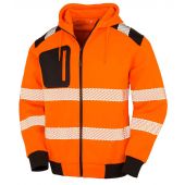 Result Genuine Recycled Safety Zip Hoodie - Fluorescent Orange Size 3XL