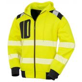 Result Genuine Recycled Safety Zip Hoodie - Fluorescent Yellow Size 3XL