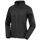 Result Genuine Recycled Ladies Printable Soft Shell Jacket - Black Size XXL