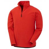 Result Genuine Recycled Zip Neck Micro Fleece - Red Size 3XL