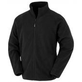 Result Genuine Recycled Micro Fleece Jacket - Black Size 4XL