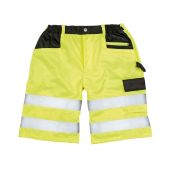 Result Safe-Guard Hi-Vis Cargo Shorts - Fluorescent Yellow Size 4XL