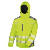 Result Safe-Guard Dynamic Soft Shell Jacket - Fluorescent Yellow Size 4XL