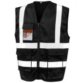 Result Safe-Guard Heavy Duty Poly/Cotton Security Vest - Black Size 3XL