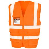Result Safe-Guard Heavy Duty Poly/Cotton Security Vest - Fluorescent Orange Size 3XL