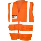 Result Safe-Guard Executive Cool Mesh Safety Vest - Fluorescent Orange Size 3XL