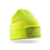 Result Double Knit Thinsulate™ Printers Beanie - Fluorescent Yellow Size ONE
