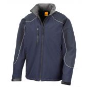 Result Work-Guard Hooded Soft Shell Jacket - Navy/Navy Size 3XL
