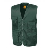 Result Work-Guard Safari Waistcoat - Lichen Green Size S