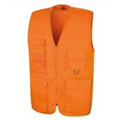 Result Work-Guard Safari Waistcoat - Orange Size XXL