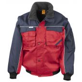 Result Work-Guard Zip Sleeve Heavy Duty Jacket - Red/Navy Size 3XL