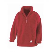 Result Kids/Youths Zip Neck Polartherm™ Fleece - Red Size 12/14
