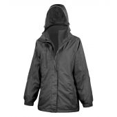 Result Ladies Journey 3-in-1 Jacket with Soft Shell Inner - Black/Black Size 3XL/20