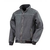 Result Stone Wash Denim Soft Shell Jacket - Washed Black Size 4XL