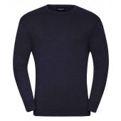Russell Collection Cotton Acrylic Crew Neck Sweater - French Navy Size 4XL